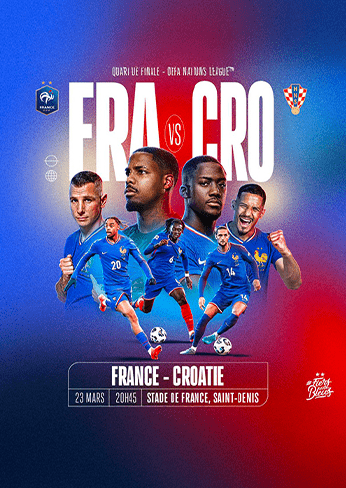 Quart de finale UEFA 2025 France - Croatie