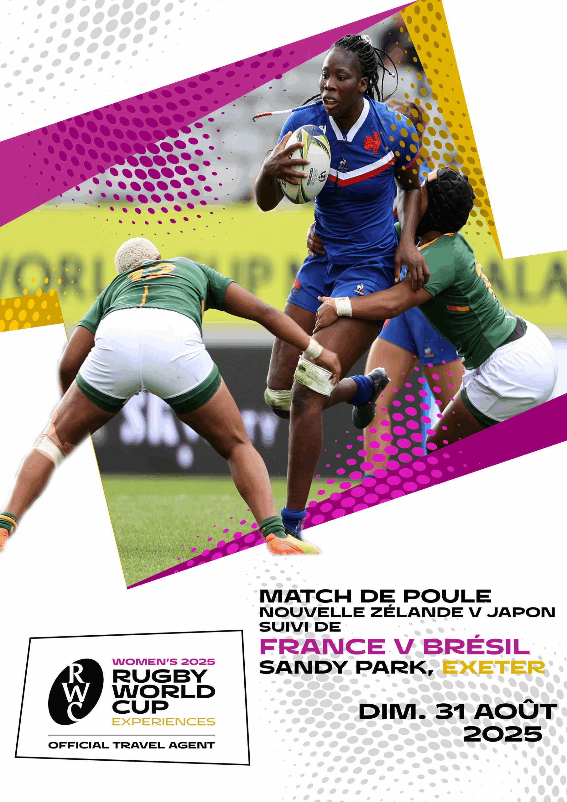 Official Category A tickets (New Zealand v Japan & France v Brazil) France v Brésil
