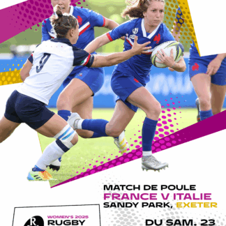 Coupe du monde de rugby féminine 2025 match poule 1 France v Italie Joueuses de rugby