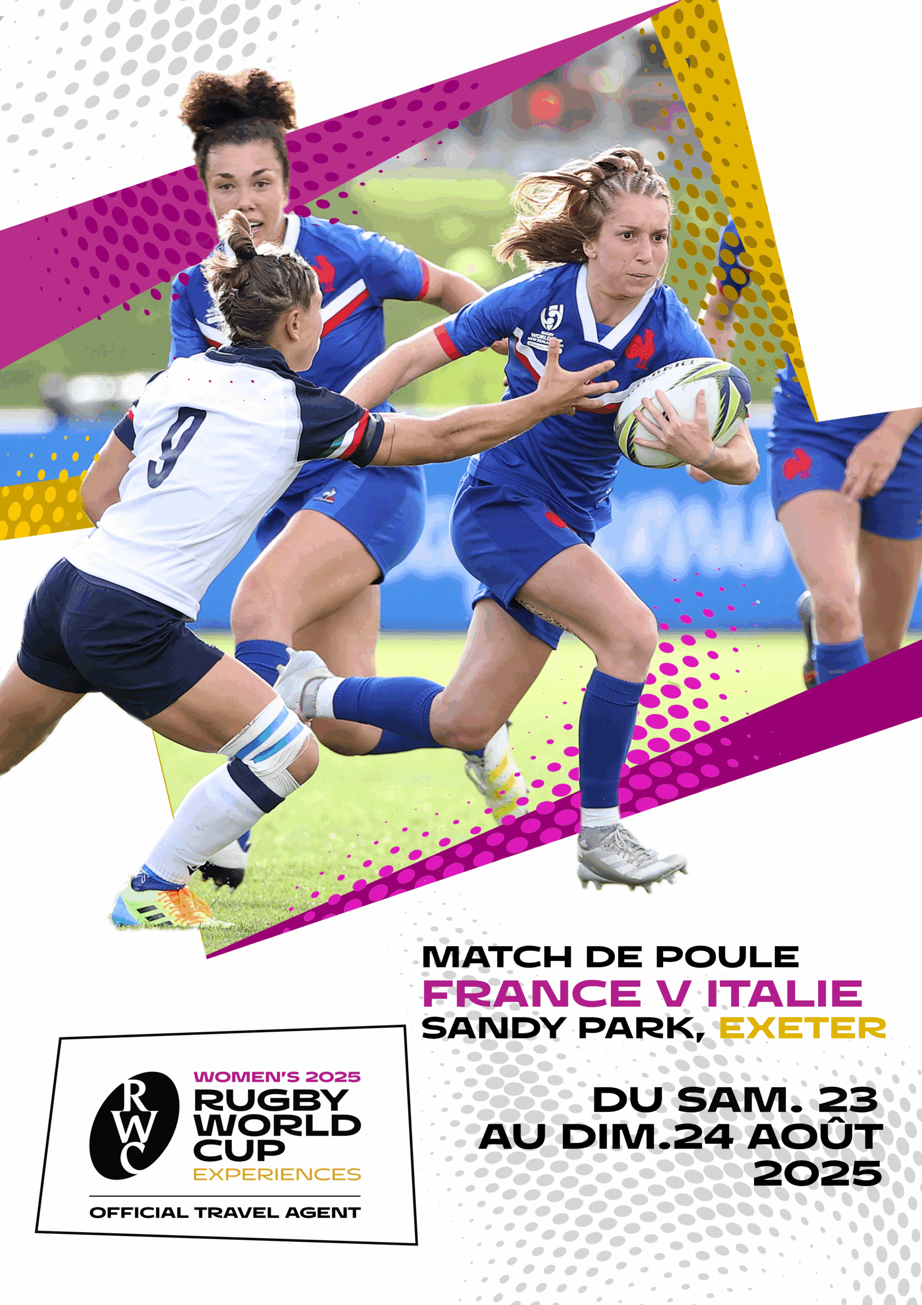 the Women’s Rugby World Cup 2025 group match France v Italie women rugby players